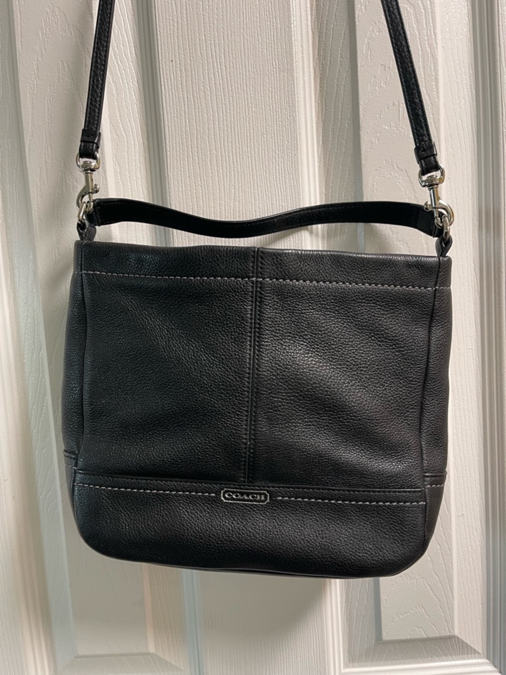 Coach Park Hobo Satchel in black pebble leather - No. G1381-F23293